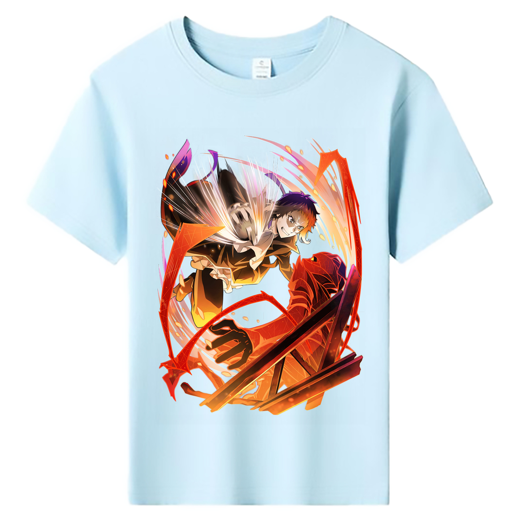 （画像用） 文豪ストレイドッグス Bungo Stray Dogs 綿100％キッズTシャツ（フロントプリント）